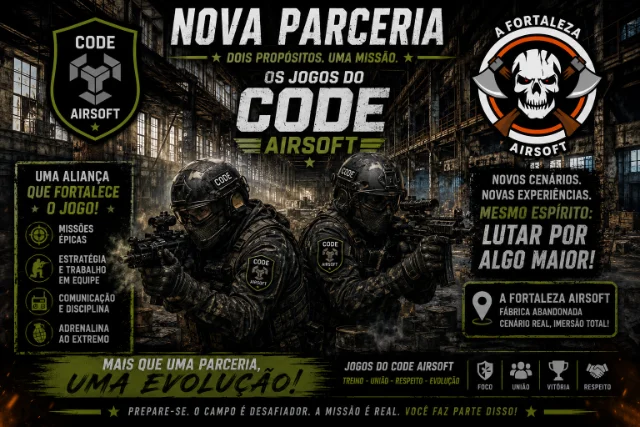 **RESENHA DO DIA 30/07/2026** **JOGOS DO CODE AIRSOFT**